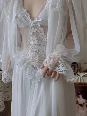 Aiertu Autumn White Fairy Vintage Sweet Dress Women Mesh Lace Sexy Casual Korean Dress Female Patchwork Designer Princess Dresses