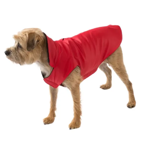 Animal Wrappers Neoprene Coat — Red   Black