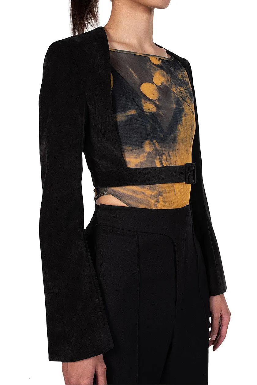 Black Velvet Deconstructed Top