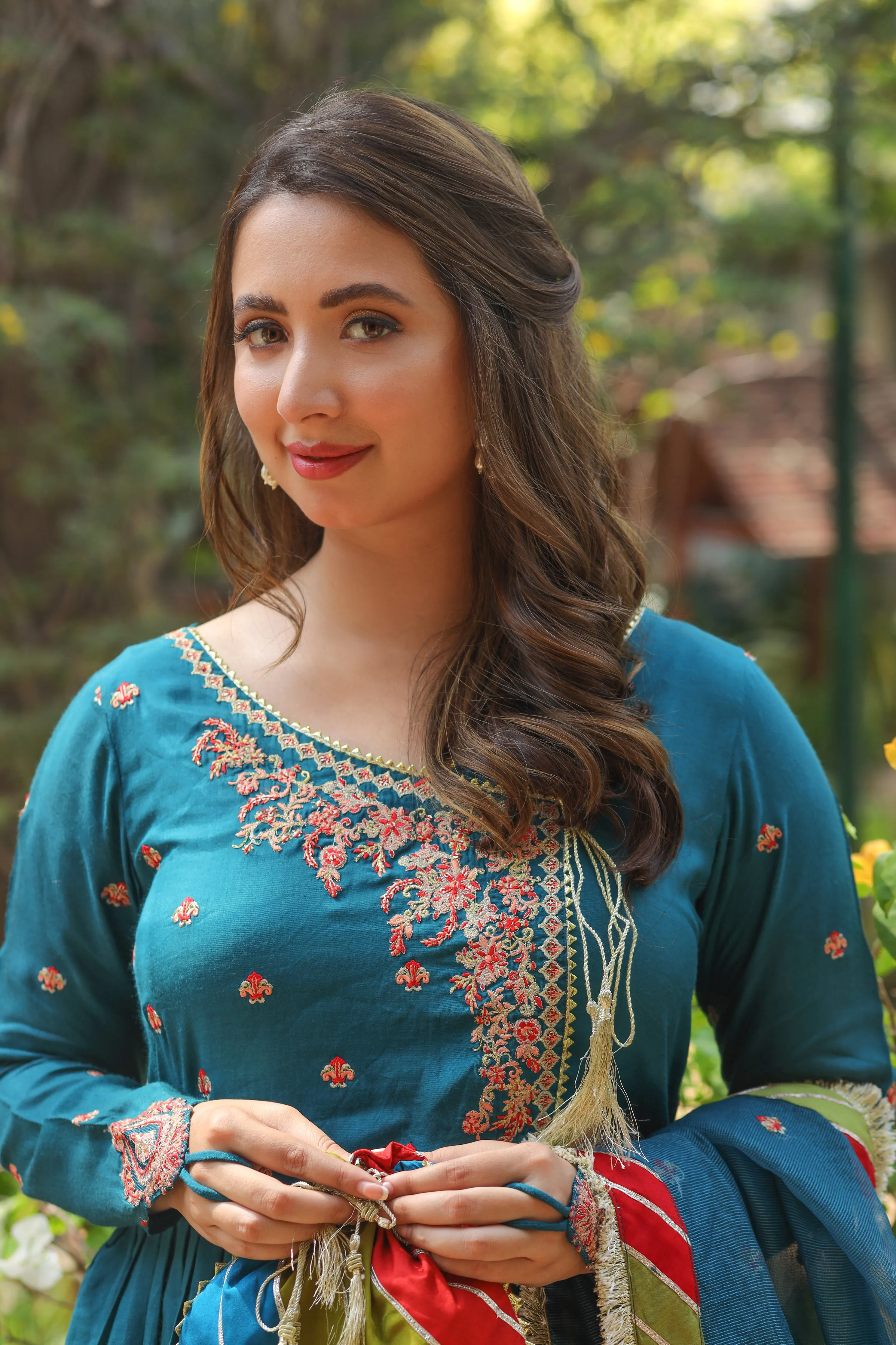 DHANAK UNSTITCHED (Frock & Duppata)