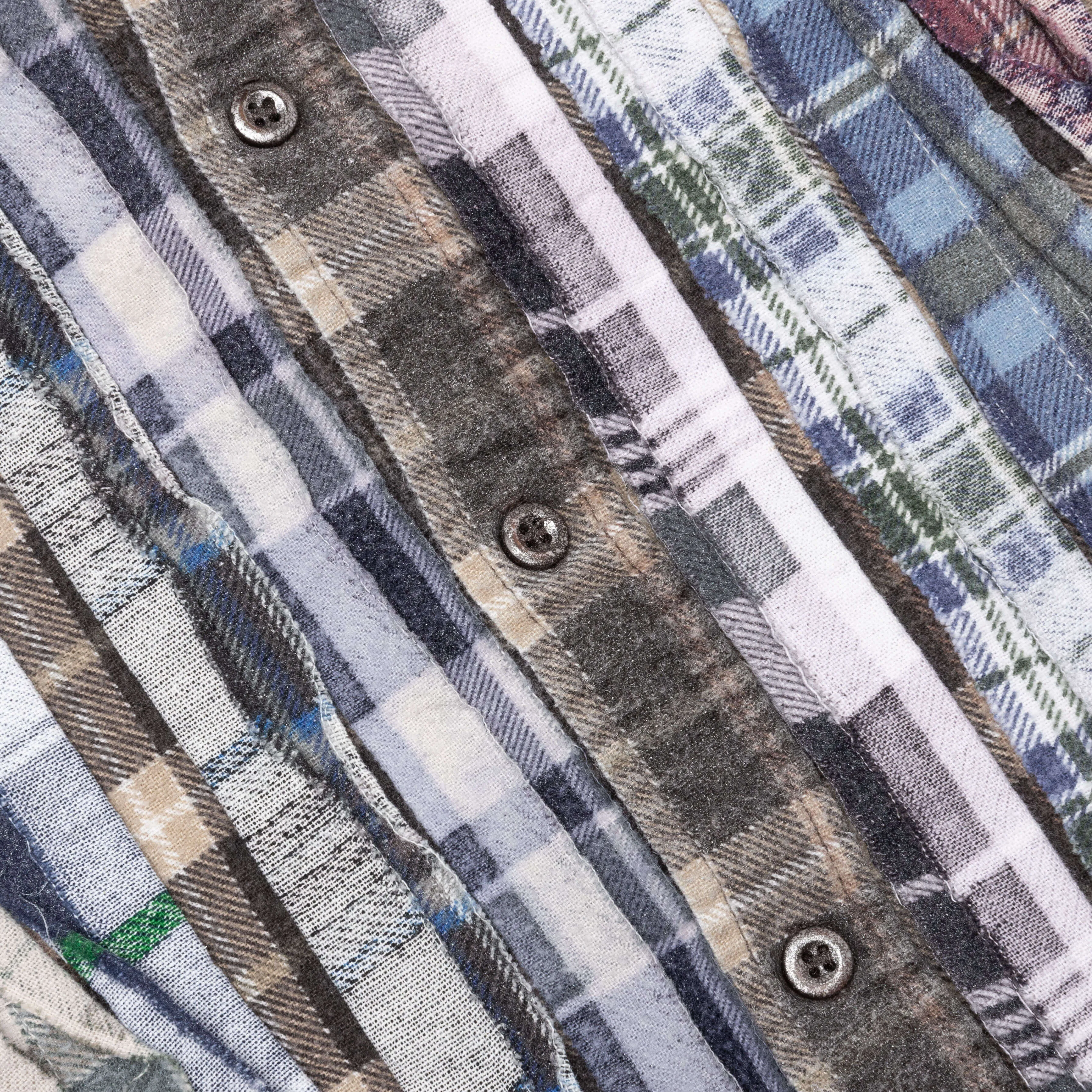 Flannel Shirt Ribbon Reflection Shirt - Assorted