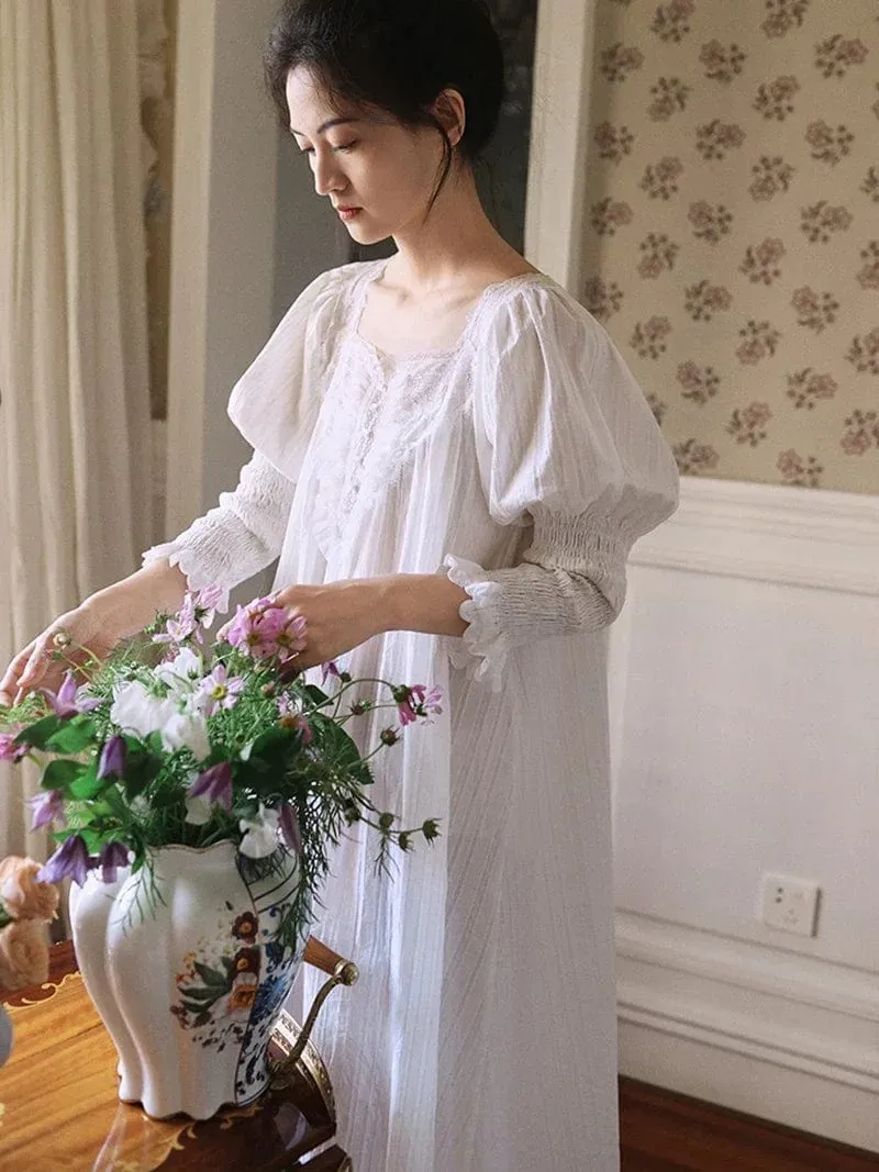 Luxurious French Cotton Heirloom Nightgown
