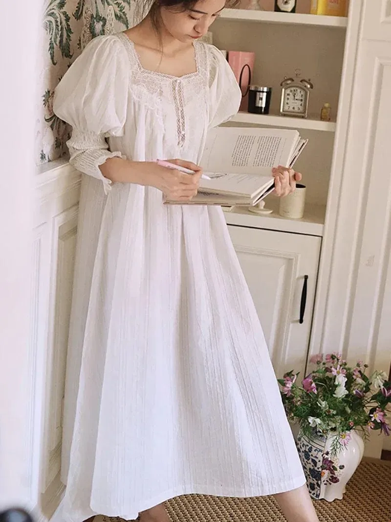 Luxurious French Cotton Heirloom Nightgown