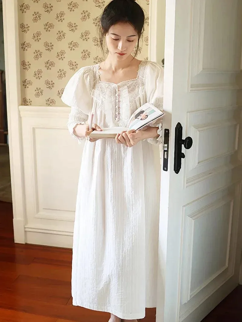Luxurious French Cotton Heirloom Nightgown
