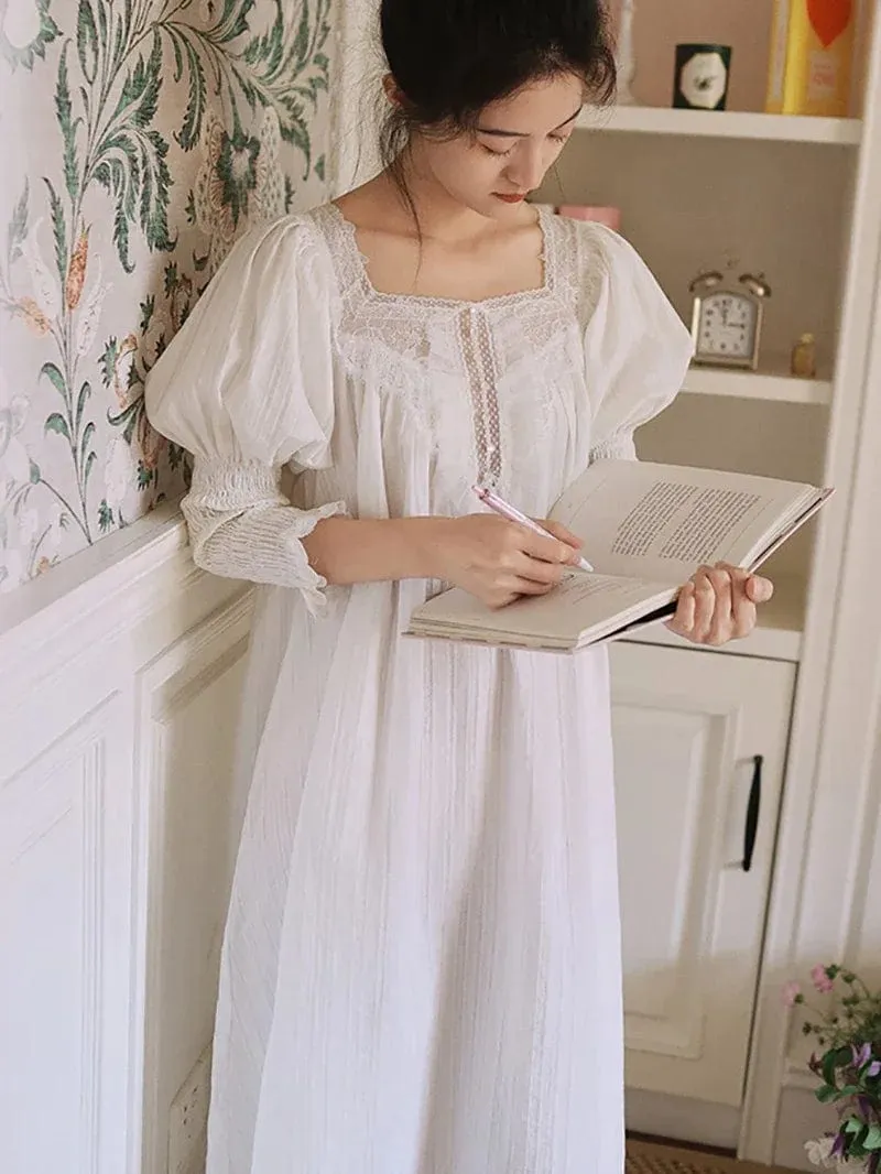 Luxurious French Cotton Heirloom Nightgown