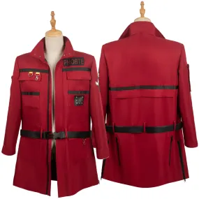 Ghostbusters: Frozen Empire 2024 Phoebe Spengler Red Coat Party Carnival Halloween Cosplay Costume