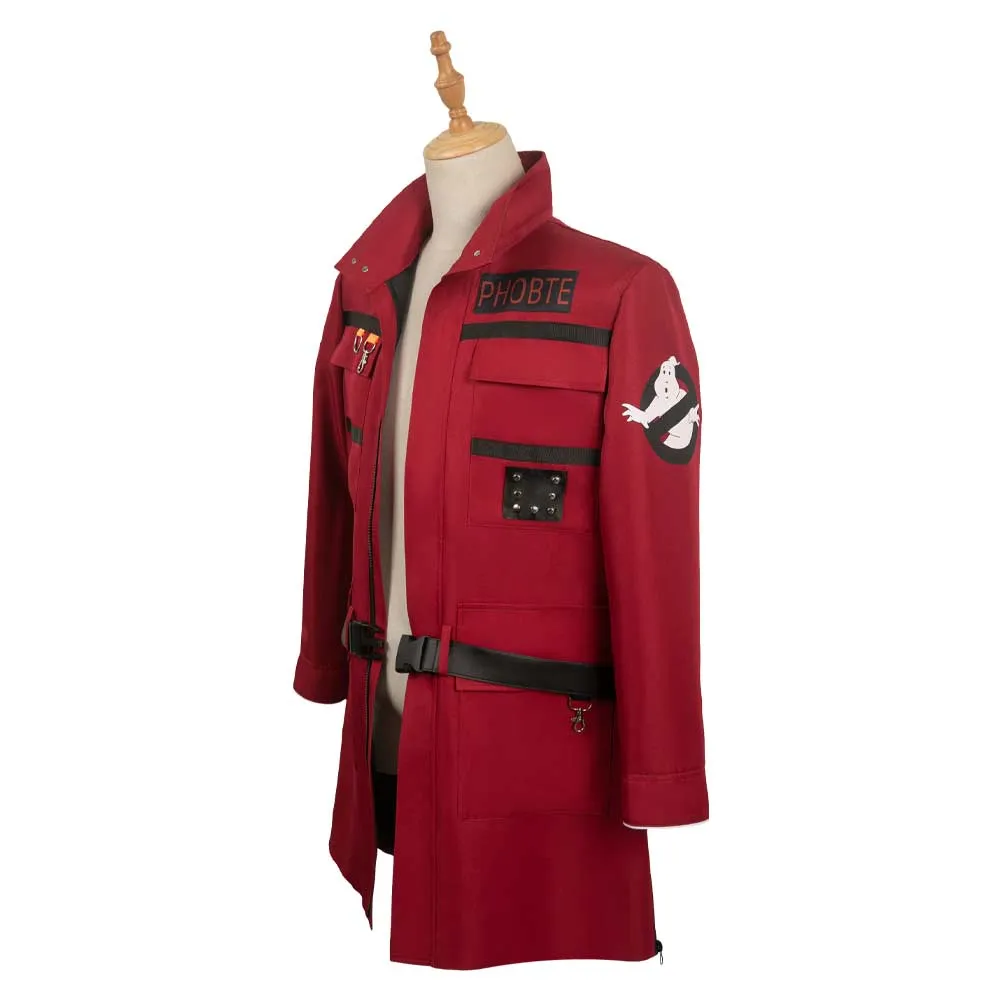 Ghostbusters: Frozen Empire 2024 Phoebe Spengler Red Coat Party Carnival Halloween Cosplay Costume