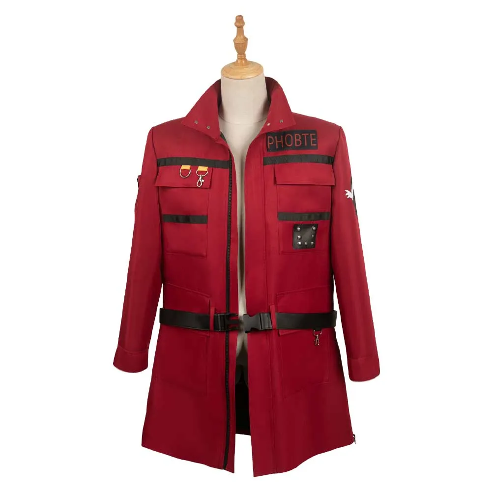 Ghostbusters: Frozen Empire 2024 Phoebe Spengler Red Coat Party Carnival Halloween Cosplay Costume