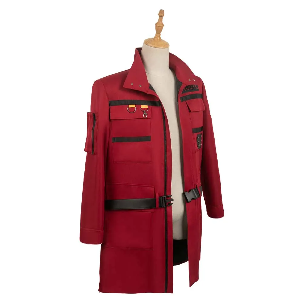 Ghostbusters: Frozen Empire 2024 Phoebe Spengler Red Coat Party Carnival Halloween Cosplay Costume