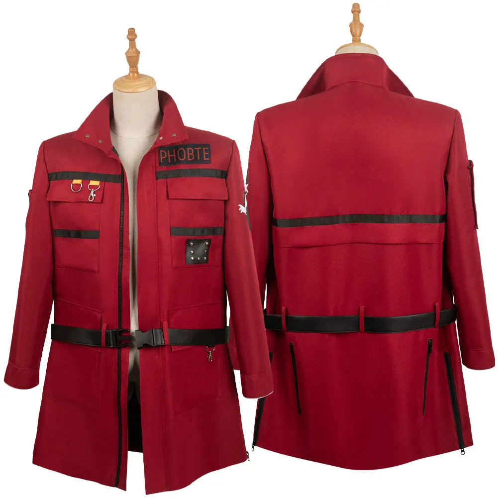 Ghostbusters: Frozen Empire 2024 Phoebe Spengler Red Coat Party Carnival Halloween Cosplay Costume