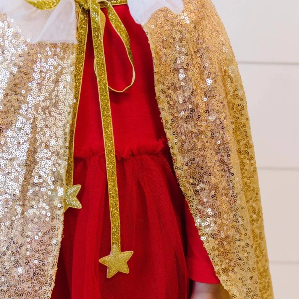 Gold Sequin Kids Cape