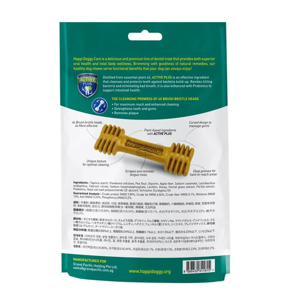 Happi Doggy Care Skin & Coat Support Fennel Grass & Honey Dental Dog Chew 150g
