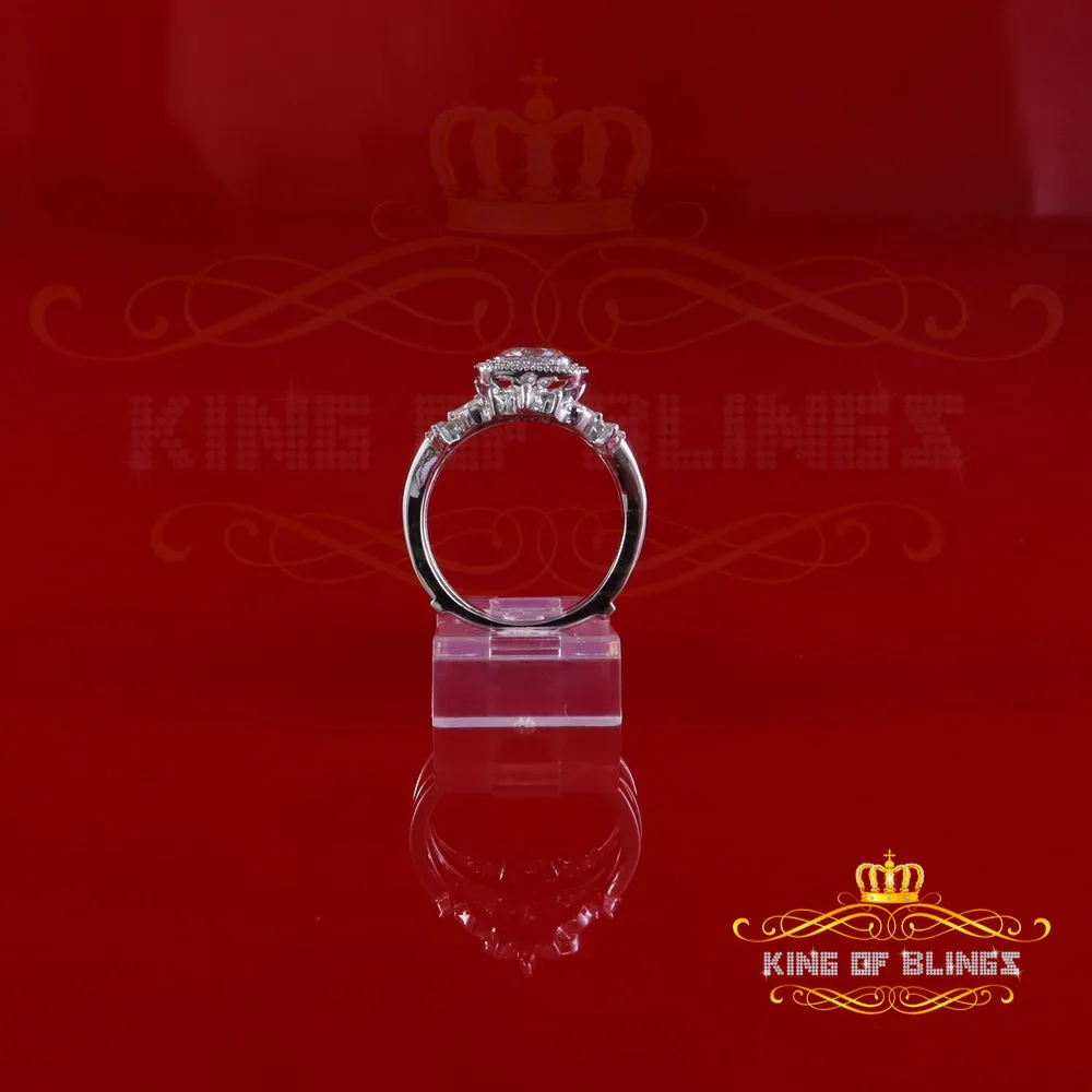 King Of Blings Enhancer Guard Wrap Insert Ring SZ7 White Silver 1.75ct VVS D Cushion Moissanite