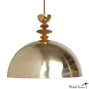 Mala Pendant Light No. 7 in Brass