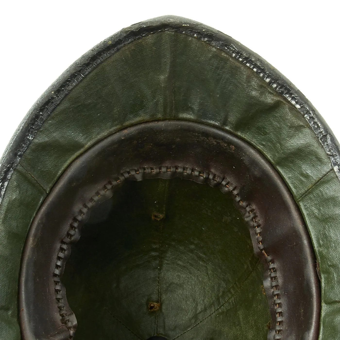 Original British WWII Rose Top Port of London Authority Blitz “Blackout” Police Bobby Helmet