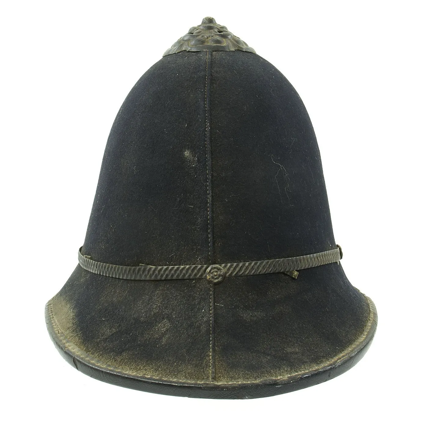 Original British WWII Rose Top Port of London Authority Blitz “Blackout” Police Bobby Helmet