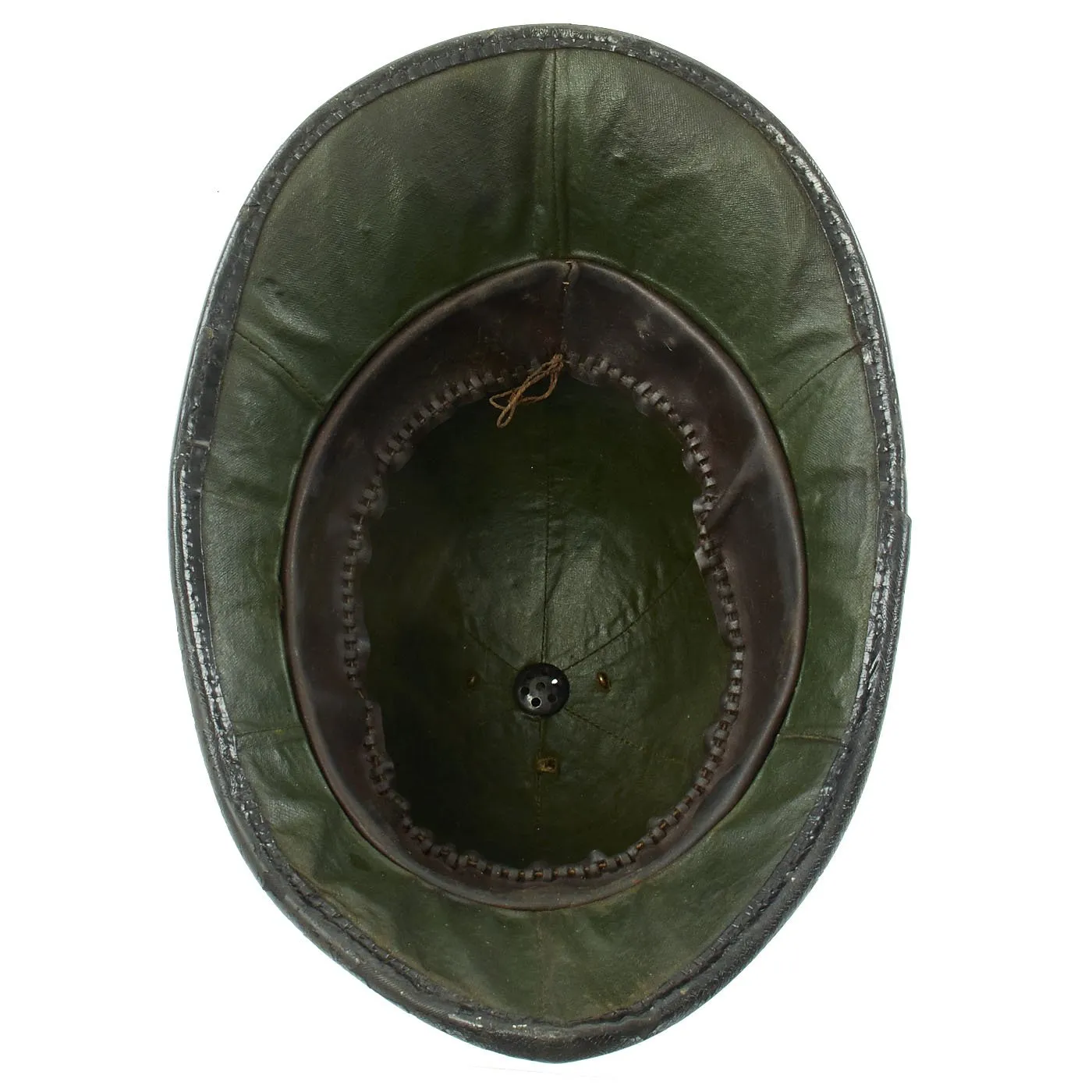 Original British WWII Rose Top Port of London Authority Blitz “Blackout” Police Bobby Helmet