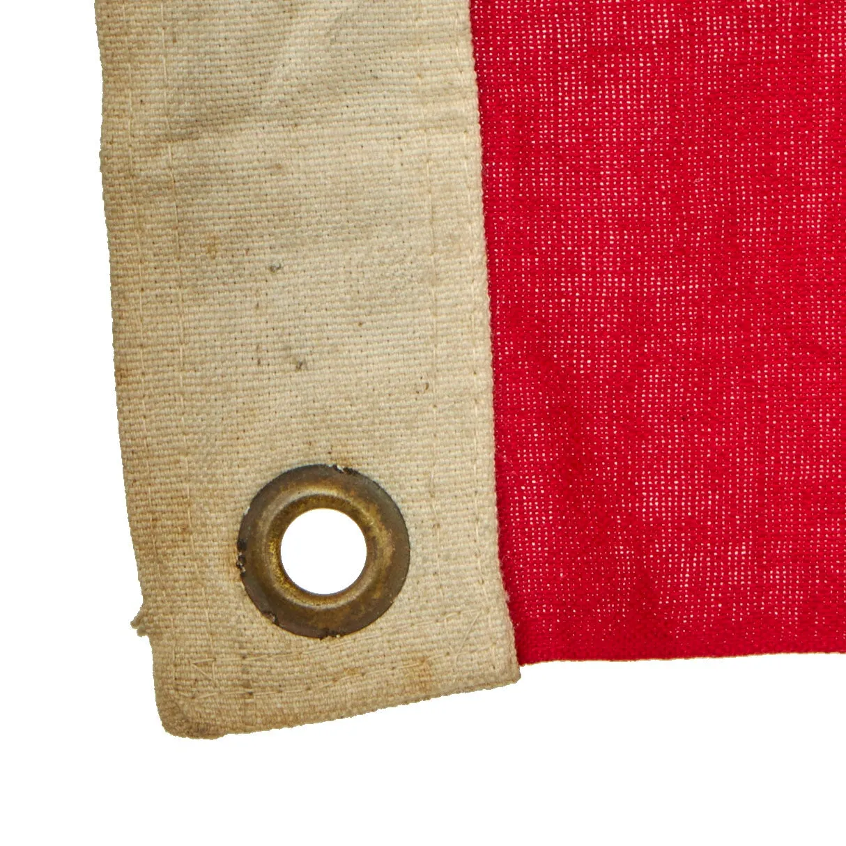 Original Canadian WWII Era Red Naval & Civil Ensign Flag - 62” x 32”