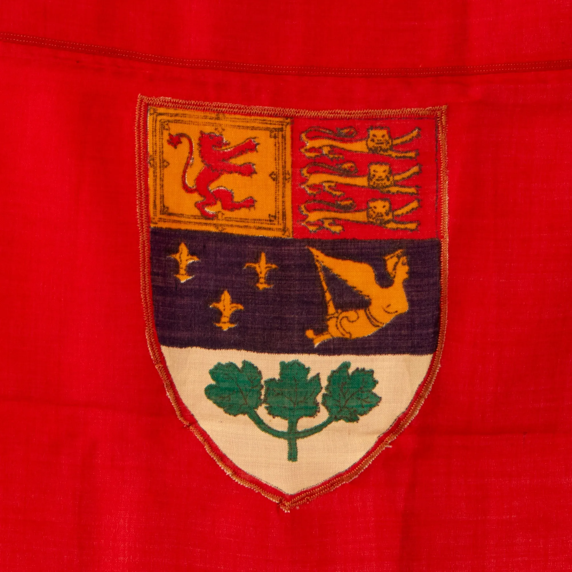 Original Canadian WWII Multi-Piece Red Ensign Flag - 37 ½" x 60”