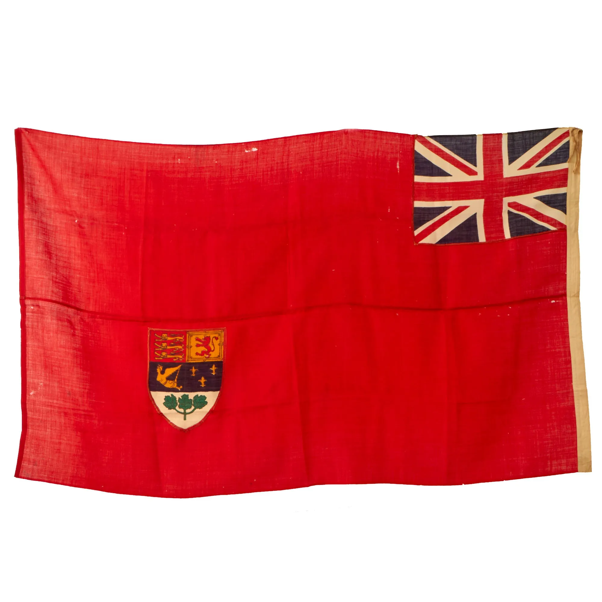 Original Canadian WWII Multi-Piece Red Ensign Flag - 37 ½" x 60”