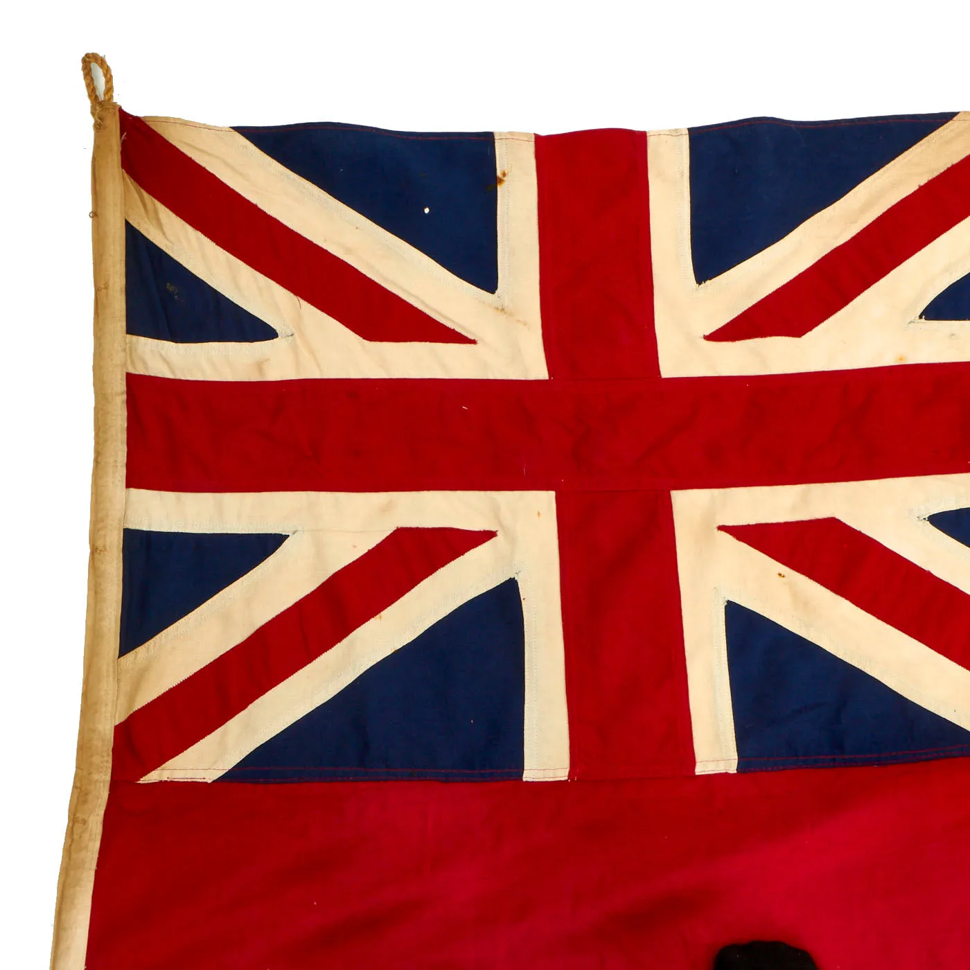 Original Canadian WWII Red Naval & Civil Ensign Flag - 46” x 67”