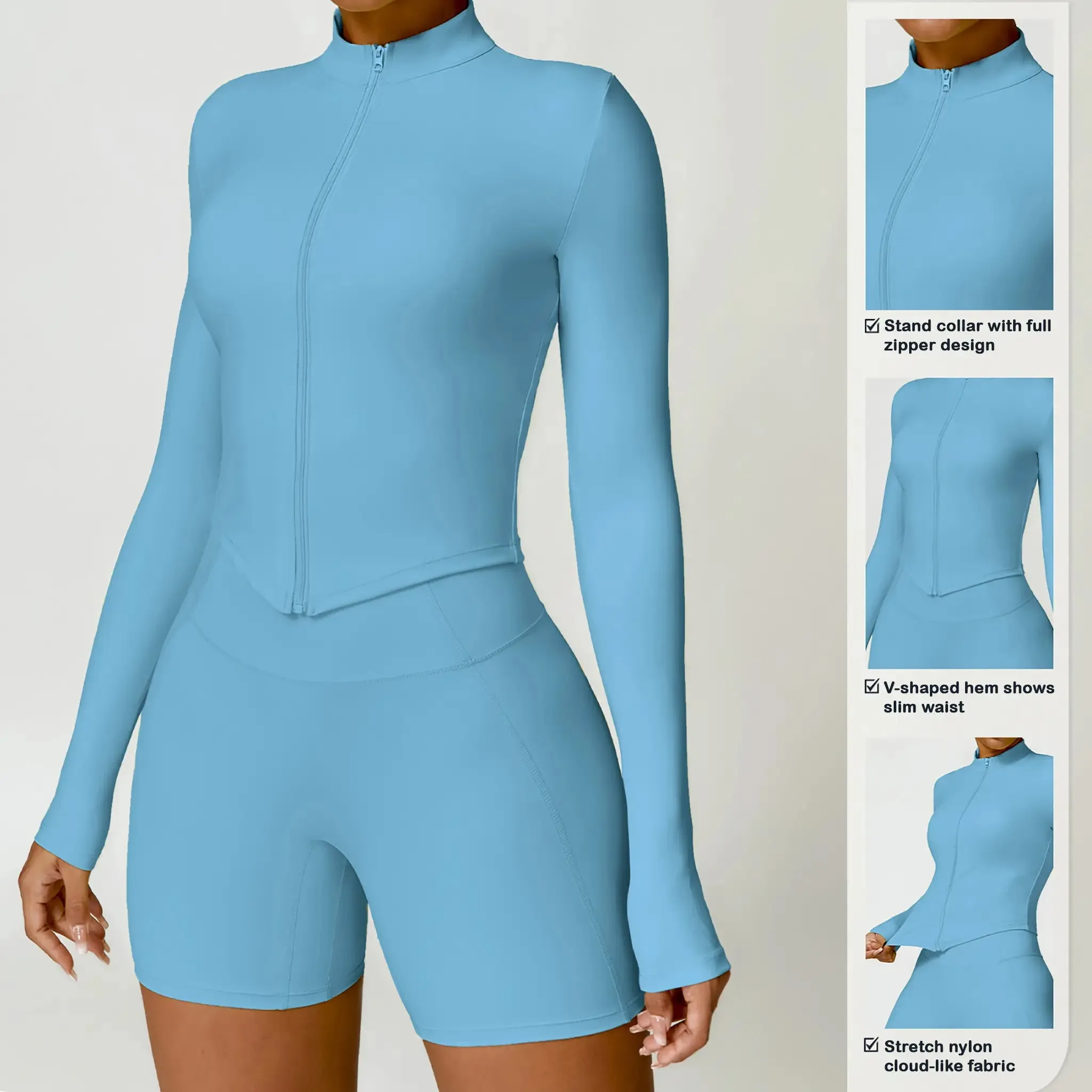 Tight Long Sleeve Sports Coat